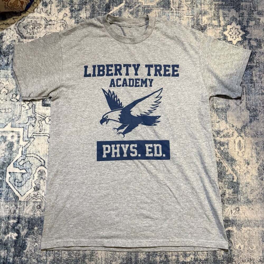 Liberty Tree Academy Phys. Ed. Graphic T-Shirt Gray